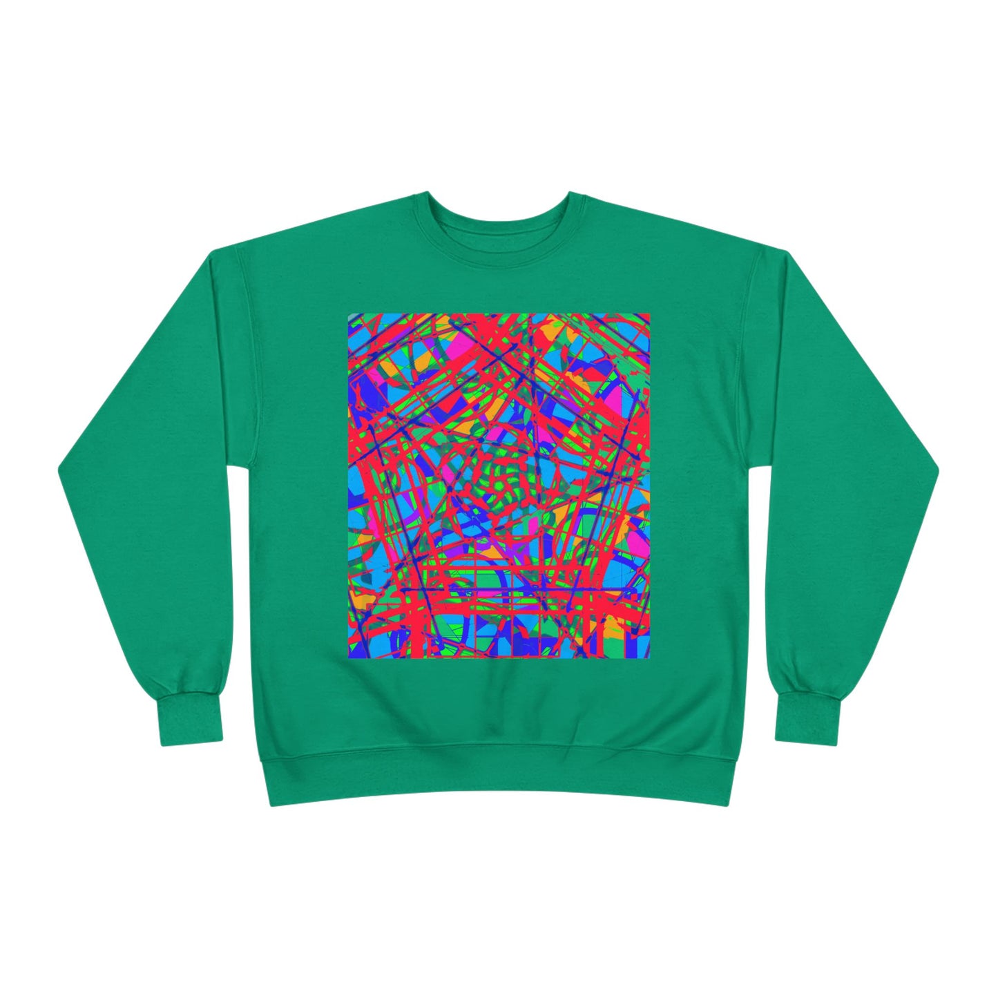 Vibrant Eco-Friendly Crewneck Sweatshirt - Bright Multicolor Design