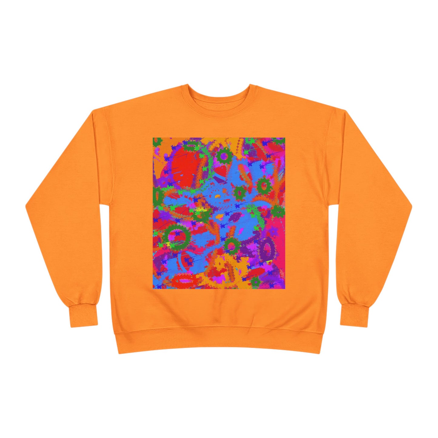 Vibrant Eco-Friendly Crewneck Sweatshirt - Bright Multicolor Design