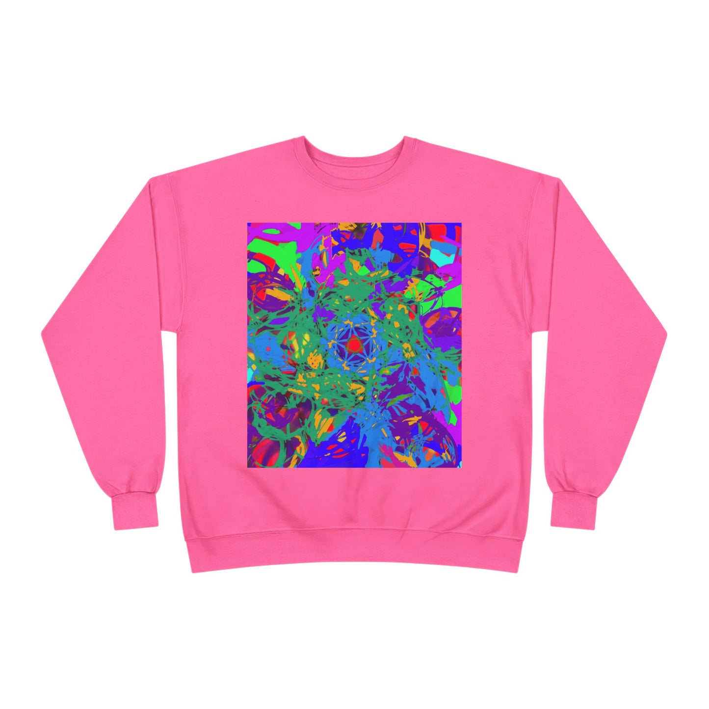 Vivid Abstract Graphic Unisex EcoSmart® Crewneck Sweatshirt