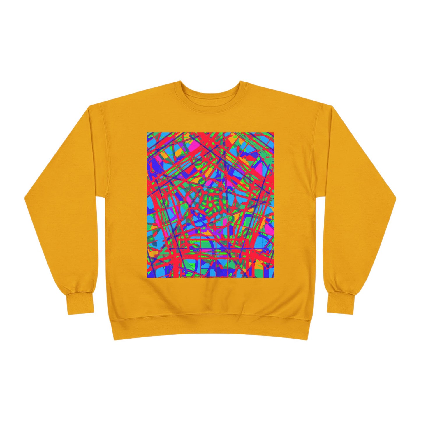 Vibrant Eco-Friendly Crewneck Sweatshirt - Bright Multicolor Design