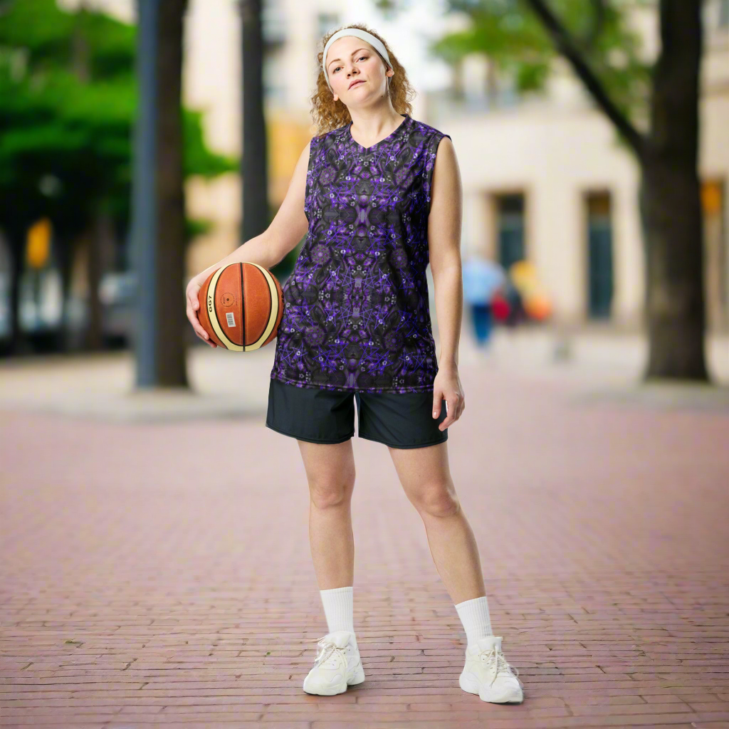 Recycled unisex basketball jersey