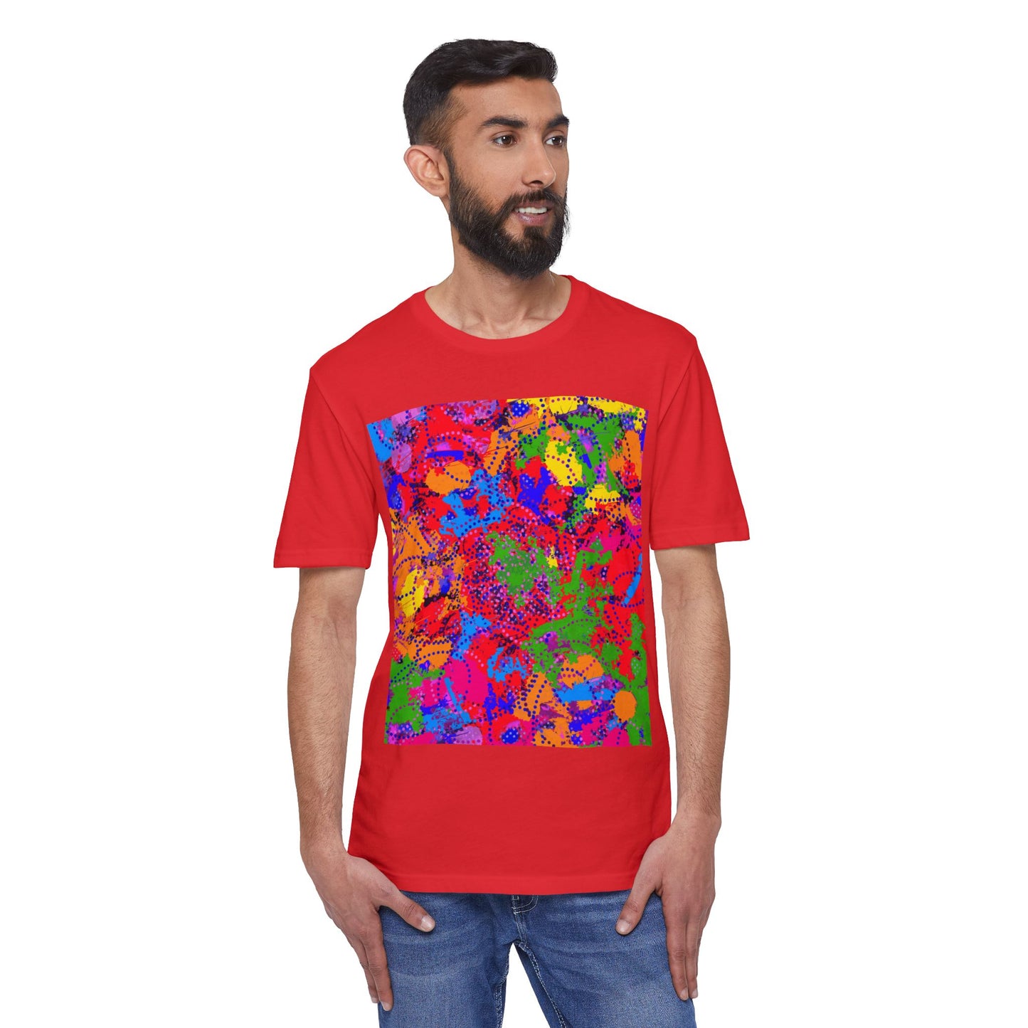 Vibrant Abstract Print Unisex T-Shirt