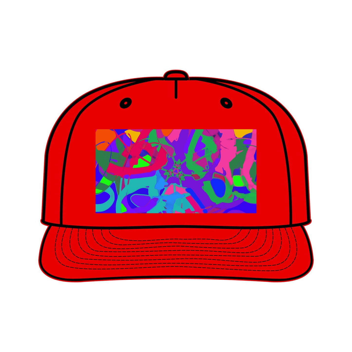 Colorful Surf Cap with Artistic Design | Summer Vibes Hat for Beach Lovers