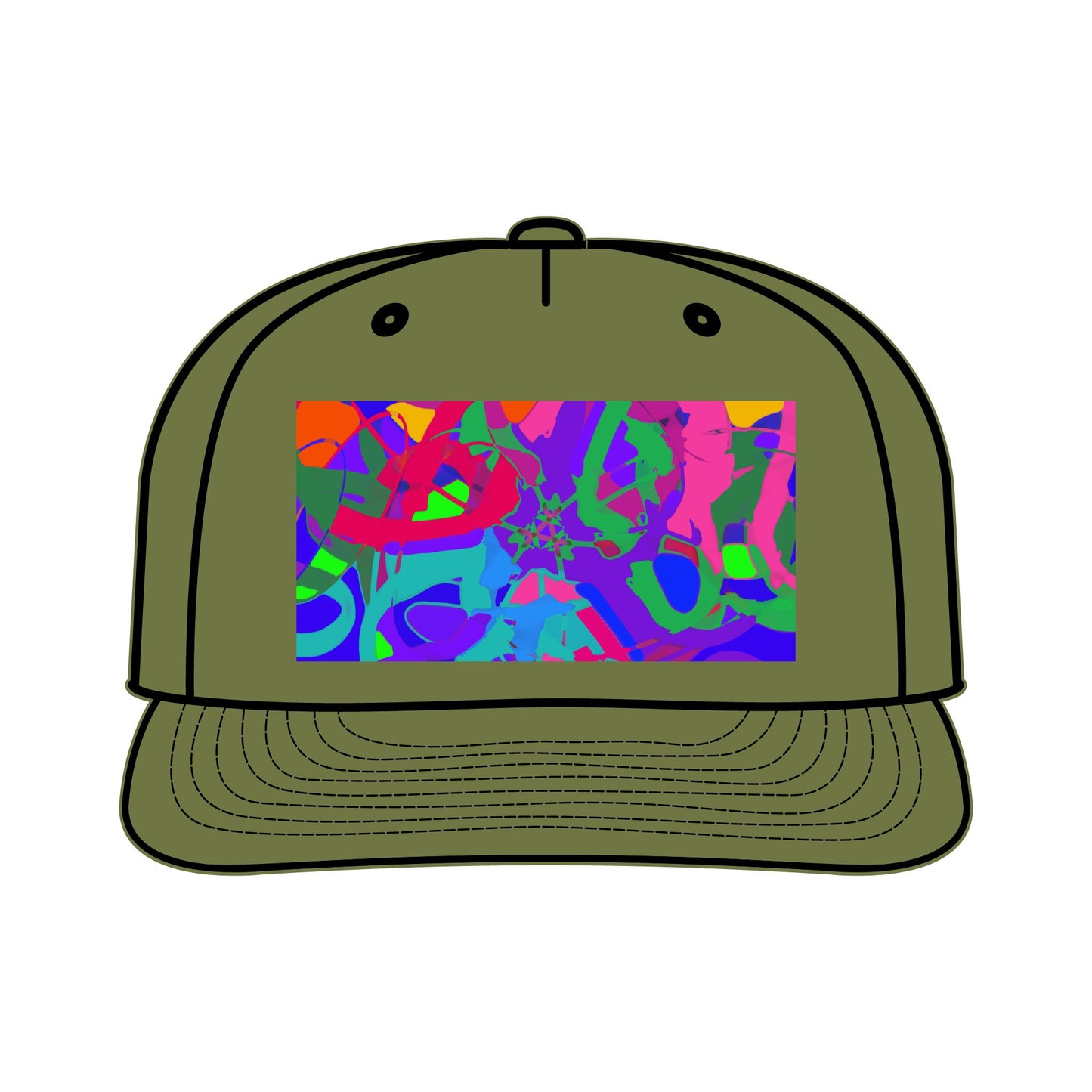 Colorful Surf Cap with Artistic Design | Summer Vibes Hat for Beach Lovers