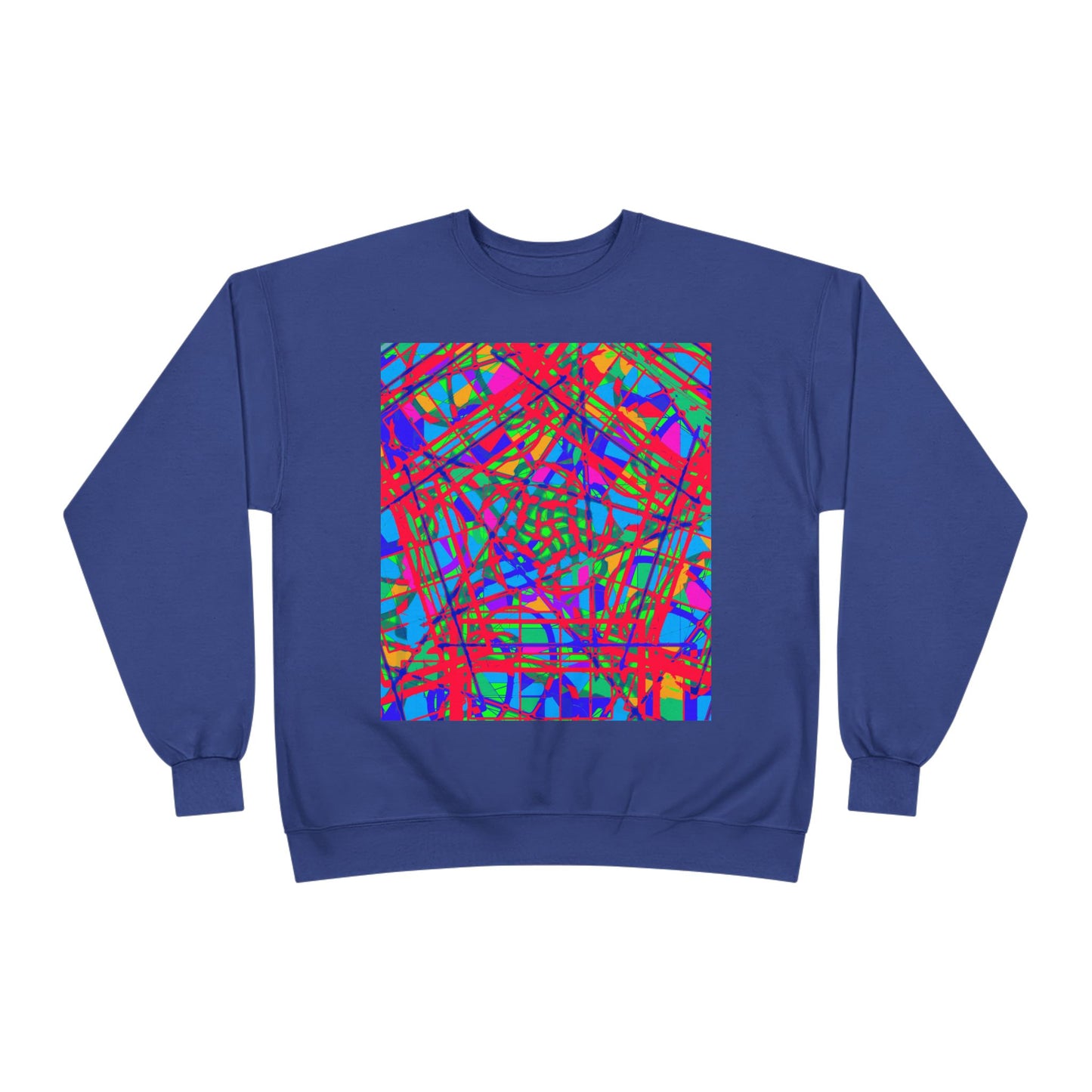 Vibrant Eco-Friendly Crewneck Sweatshirt - Bright Multicolor Design