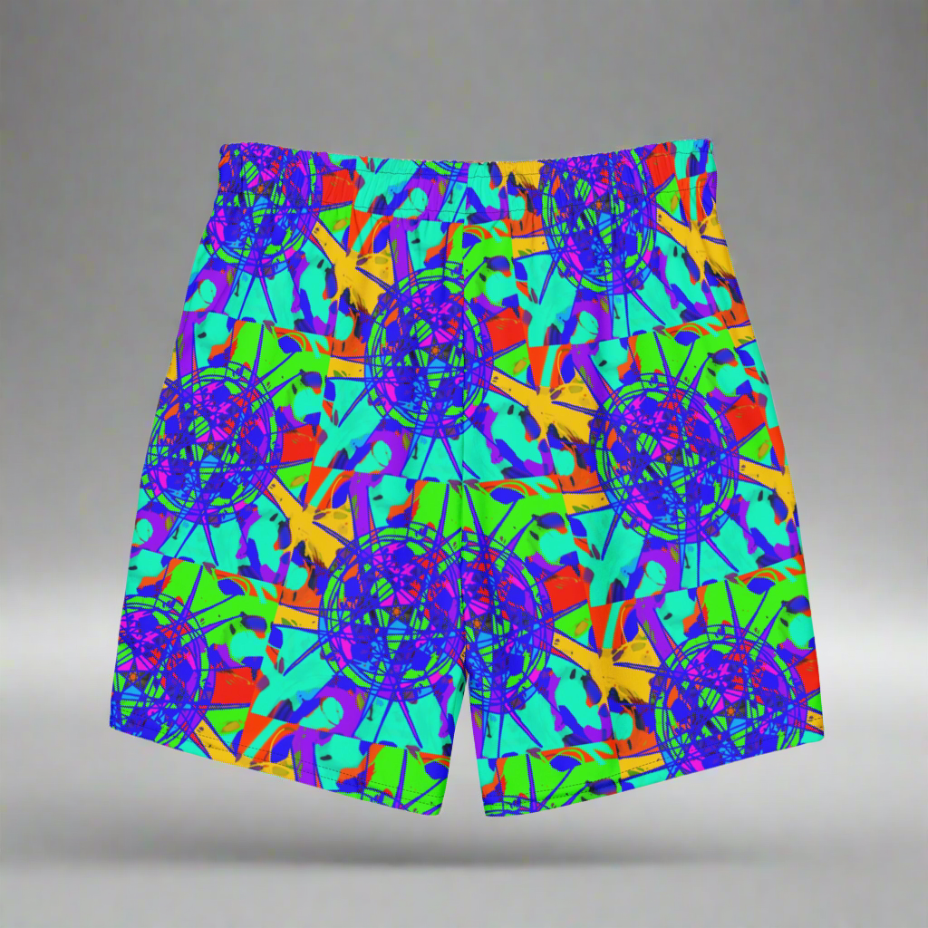 All-Over Print Recycled Swim Trunks